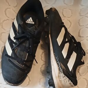 Adidas Black and White Cleats